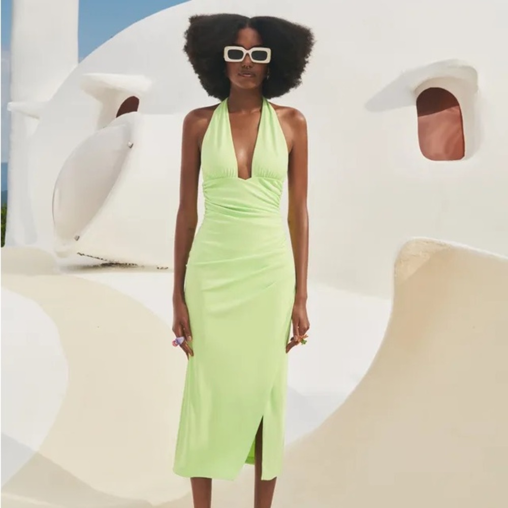 Zara green dress
